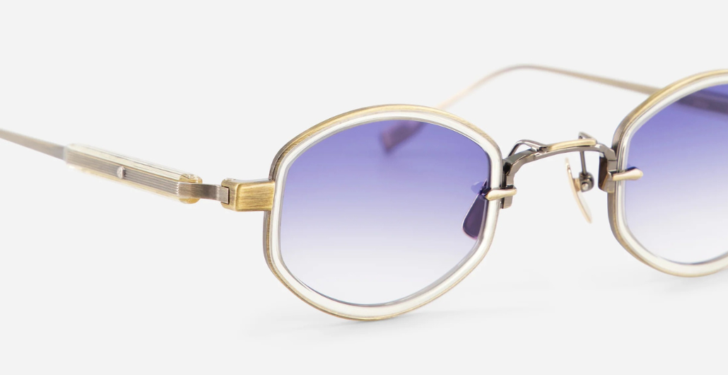 Sato Mirac | AG/HC-1 - Runde Luxus Sonnenbrille aus Titan, hergestellt in Japan