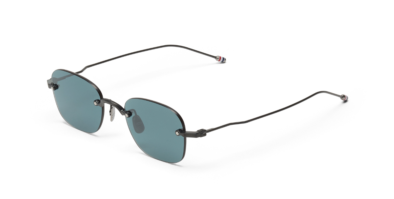 Thom Browne 961A | 005 Sonnenbrille in Schwarz - in Japan hergestellte Luxusbrille aus Titan