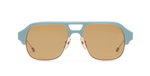 Thom Browne 954A | 485 Sonnenbrille in Blau - in Japan hergestellte Luxusbrille aus Titan
