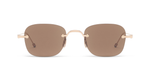 Thom Browne 961A | 711 Sonnenbrille in Gold - in Japan hergestellte Luxusbrille aus Titan