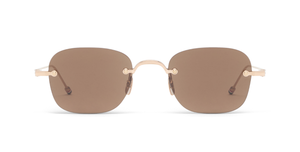 Thom Browne 961A | 711 Sonnenbrille in Gold - in Japan hergestellte Luxusbrille aus Titan