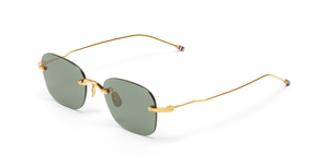 Thom Browne 961A | 712 Sonnenbrille in Gold - in Japan hergestellte Luxusbrille aus Titan