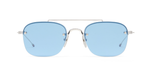 Thom Browne 960A | 045 Sonnenbrille in Silver - in Japan hergestellte Luxusbrille aus Titan