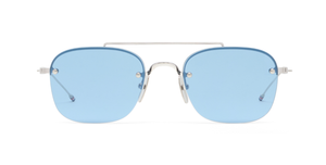 Thom Browne 960A | 045 Sonnenbrille in Silver - in Japan hergestellte Luxusbrille aus Titan
