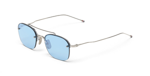 Thom Browne 960A | 045 Sonnenbrille in Silver - in Japan hergestellte Luxusbrille aus Titan