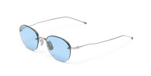 Thom Browne 959A | 045 Sonnenbrille in Silber - in Japan hergestellte Luxusbrille aus Titan