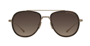 DITA Artoa.79x | Matte Champagne - Desert Abalone Luxussonnebrille in Gold mit braunen Glsäern