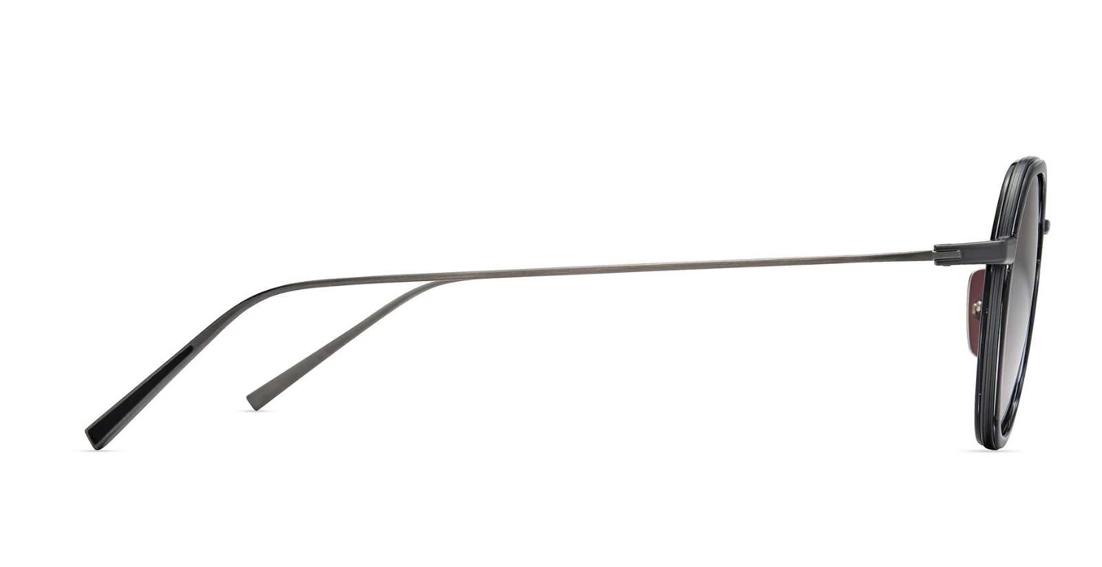 DITA Artoa.82x | Black Iron - Ink Swirl - Antique Silver Luxussonnenbrille in Grau mit grauen Gläsern