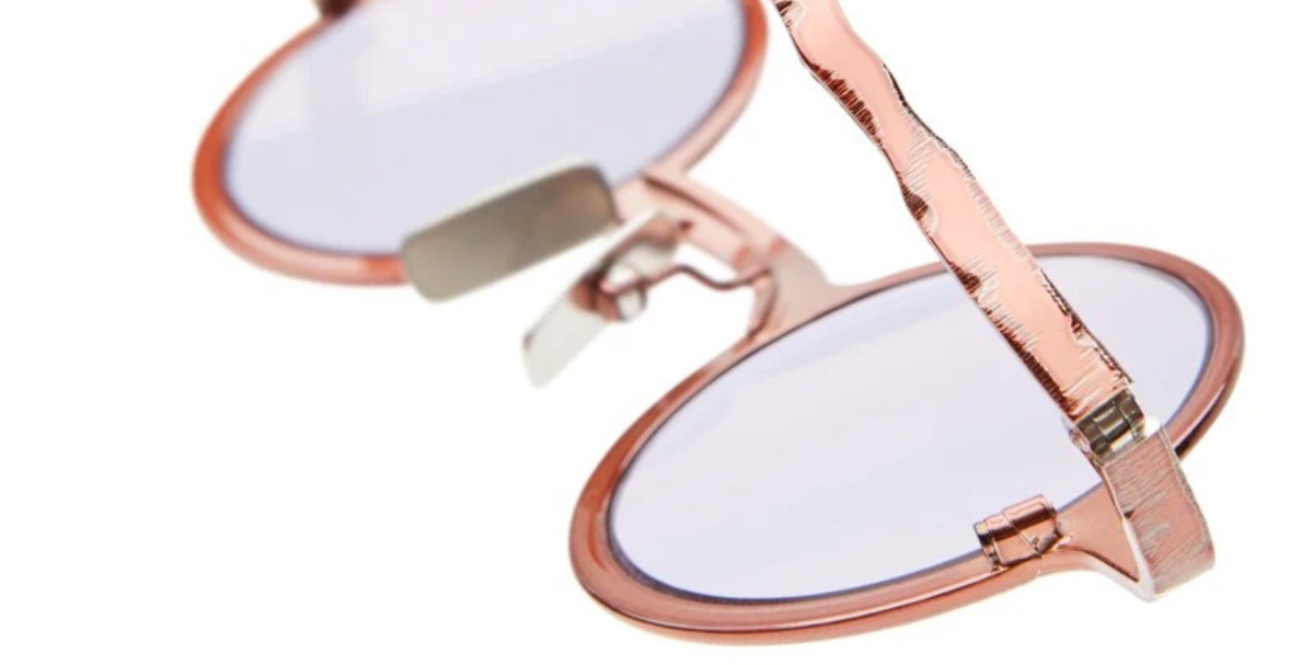 Runde Kuboraum Z17 BZ Sonnenbrille in Bronze - handgefertigte Metall Luxusbrille