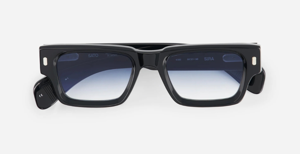Sato Sira | N-1 - Luxus-Sonnenbrille aus Acetat, hergestellt in Japan und eckig