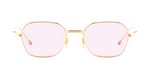 Thom Browne 936D 712 Sonnenbrille in Gold und Rosa - in Japan hergestellte Luxusbrille aus Titan