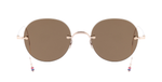 thom browne 938a 711 randlose Titansonnenbrille in gold mit braunen Gläsern