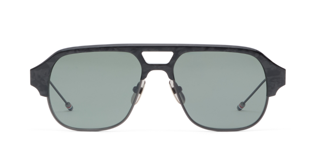 Thom Browne 954A 008 Sonnenbrille in Schwarz - in Japan hergestellte Luxusbrille aus Titan
