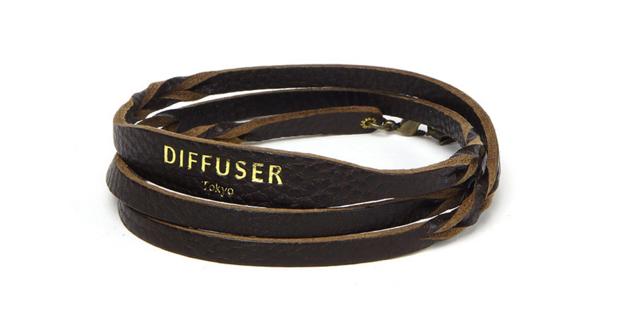 Diffuser TokyoDiffuser Tokyo | Twisted Leather Bracecord Black Brown