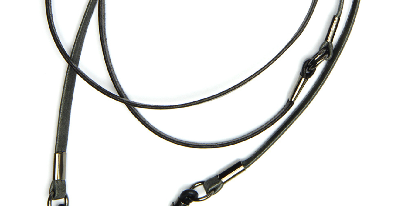 Diffuser Tokyo | Two Tone Sophisticated Glass Cord | Black &amp; Dark Grey