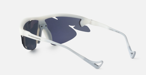 district vision junya racer paf cloud weißte sportsonnenbrille mit grauen gläsern