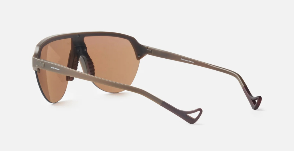 district vision nagata speed blade hazel sportbrille in braun mit braunen gläsern