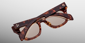 jacques marie mage dealan honeycomb eckige sonnenbrille aus acetat in havana mit braunen gläsern
