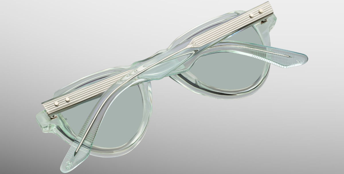 jacques marie mage hatfield photochromic aurora hellgrüne aviator acetatfassung mit grünen gläsern