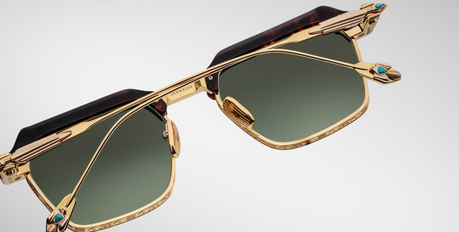 Jacques Marie Mage Last Frontier Worland Hera Sunglasses in Gold