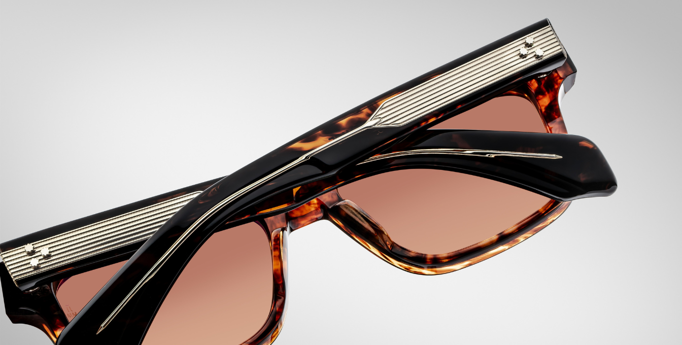 jacques marie mage molino 55 samoa eckige sonnenbrille in havana mit braunen gläsern
