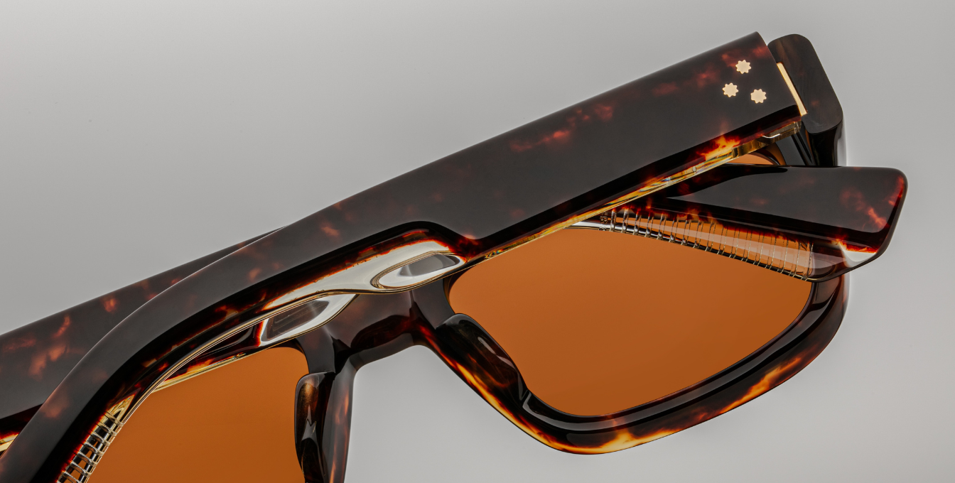 jacques marie mage walker havana 6 eckige sonnenbrille in braun mit braunen gläsern