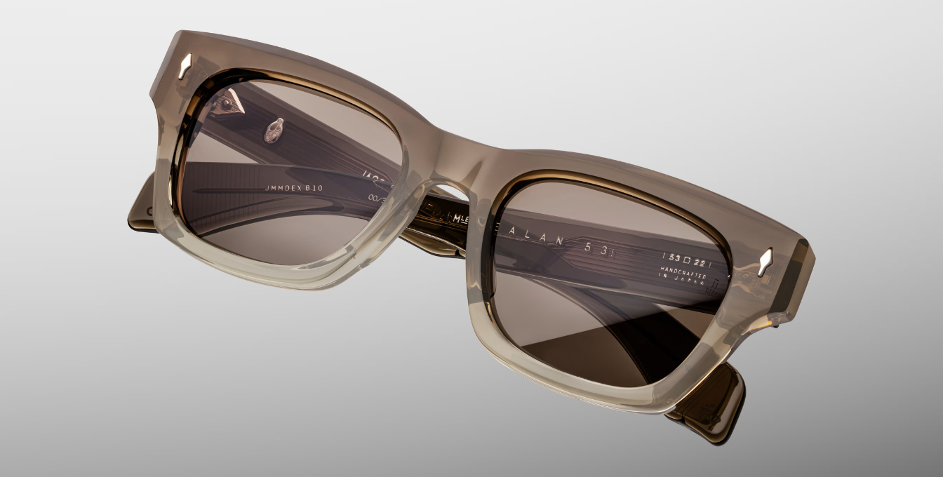 jacques marie mage dealan 53 lescot eckige sonnenbrille in braun mit braunen gläsern