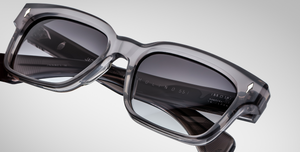 jacques marie mage molino 55 prime eckige sonnenbrille in grau mit grauen gläsern