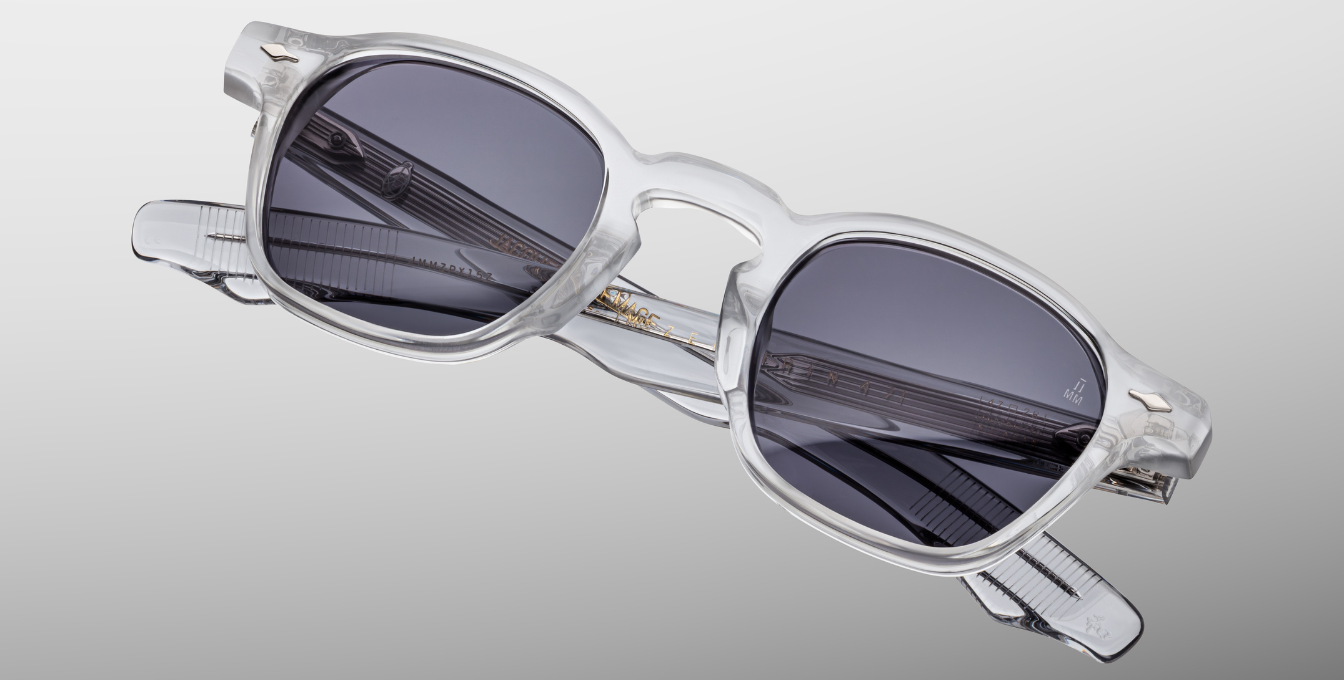 jacques marie mage zephirin 47 sulfur eckige sonnenbrille in grau mit grauen gläsern