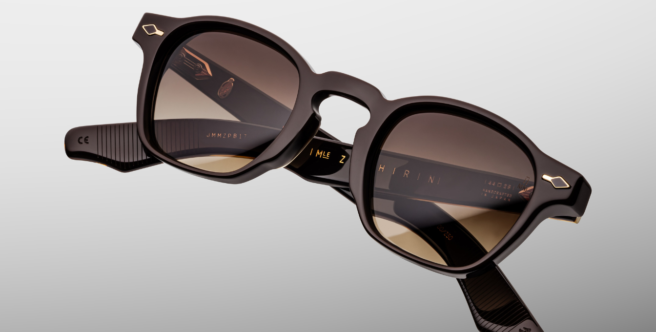 jacques marie mage zephirin ganache eckige sonnenbrille in braun braunen verlaufsgläser