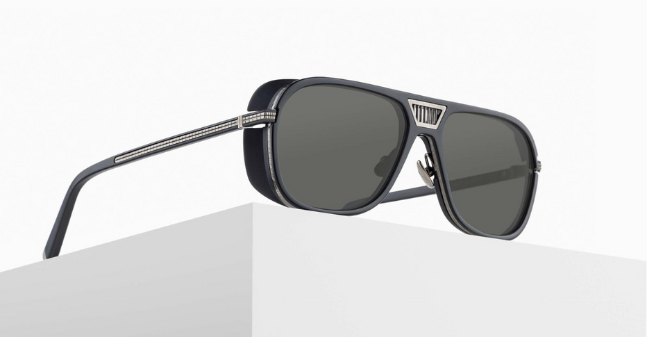Matsuda M3023-V2 | Antique Silver - Matte Black – Leidmann