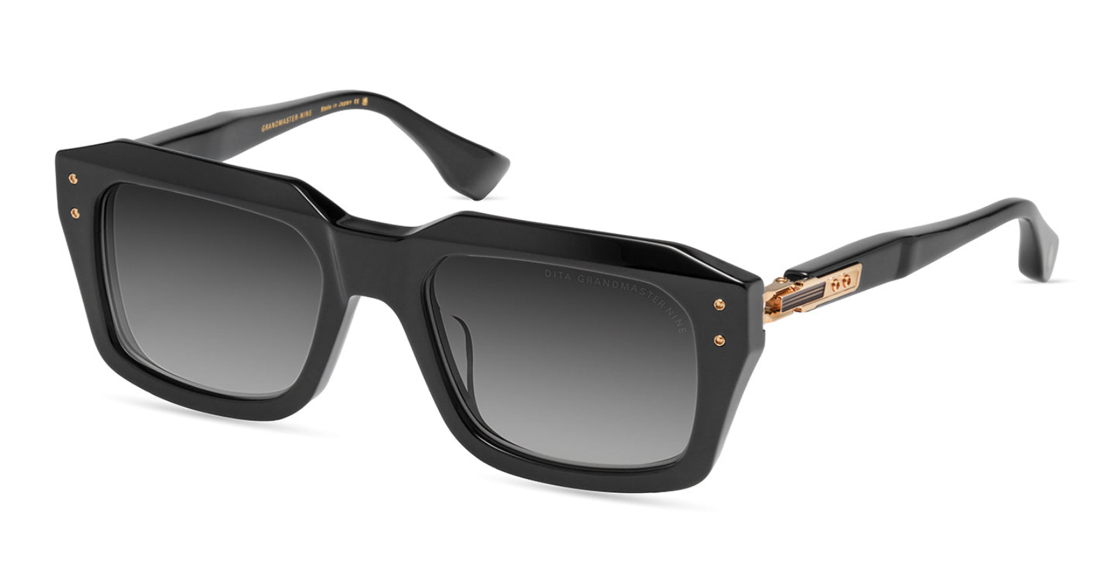 Dita Grandmaster-Nine | Black - White Gold Details