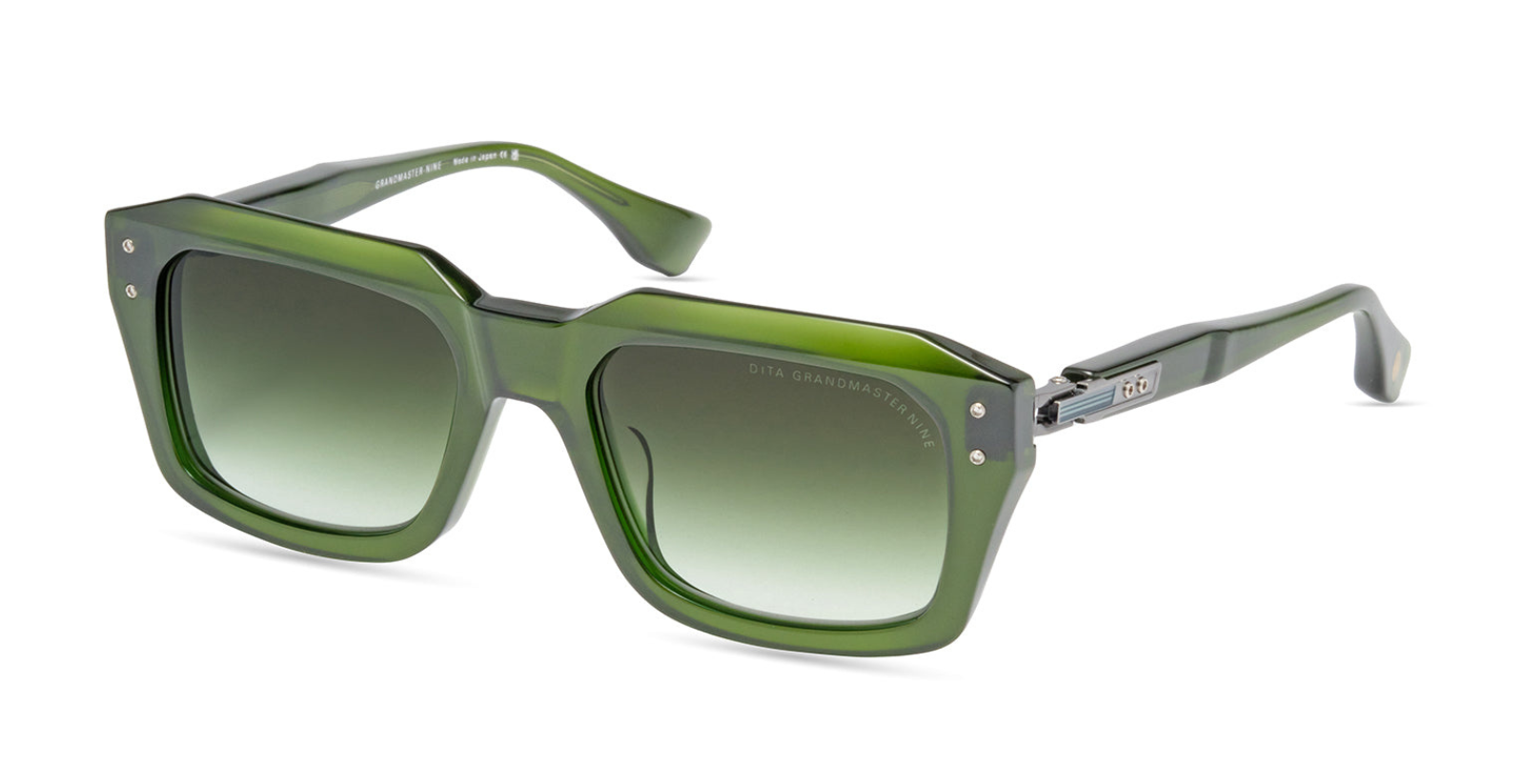 Dita Grandmaster-Nine | Crystal Black Moss - Antique Silver Details