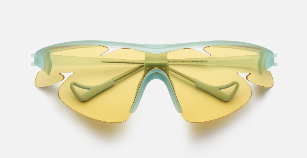 distrit vision junya racer PAF scale sportsonnenbrille in mint mit gelben gläsern