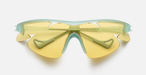 distrit vision junya racer PAF scale sportsonnenbrille in mint mit gelben gläsern