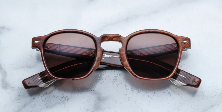 Jacques Marie Mage Zephirin Burlwood Sunglasses in brown - limited