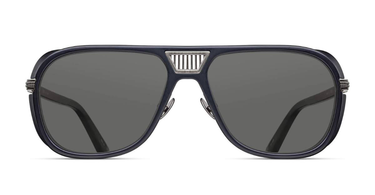 Matsuda M3023-V2 | Antique Silver - Matte Black