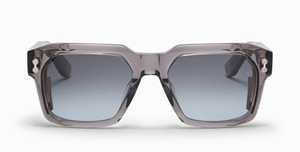 akoni pegasus two crystal grey eckige sonnenbrille in grau mit grauen verlaufsgläsern