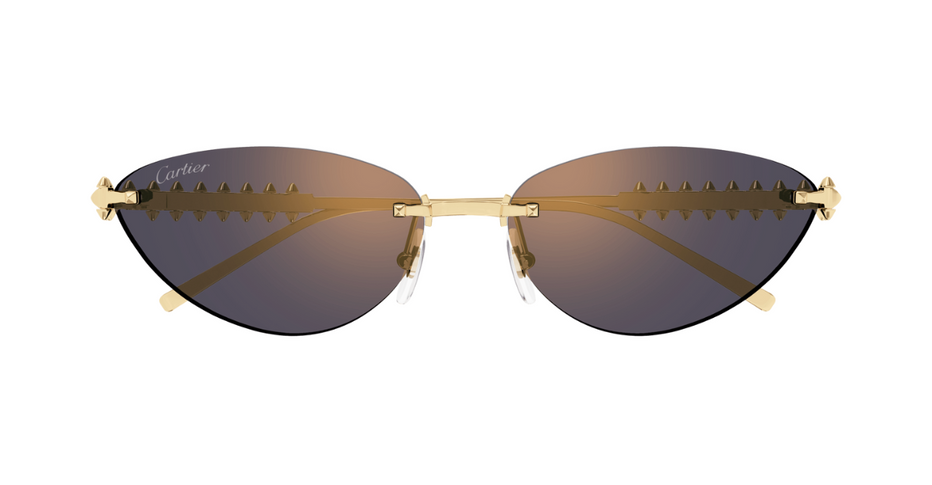 洋楽 DAIKITSUNETATHEFIRSTSUITE FOR CARTIER Cartier CT0543S 003 - Cateye luxury sunglasses with gold frames