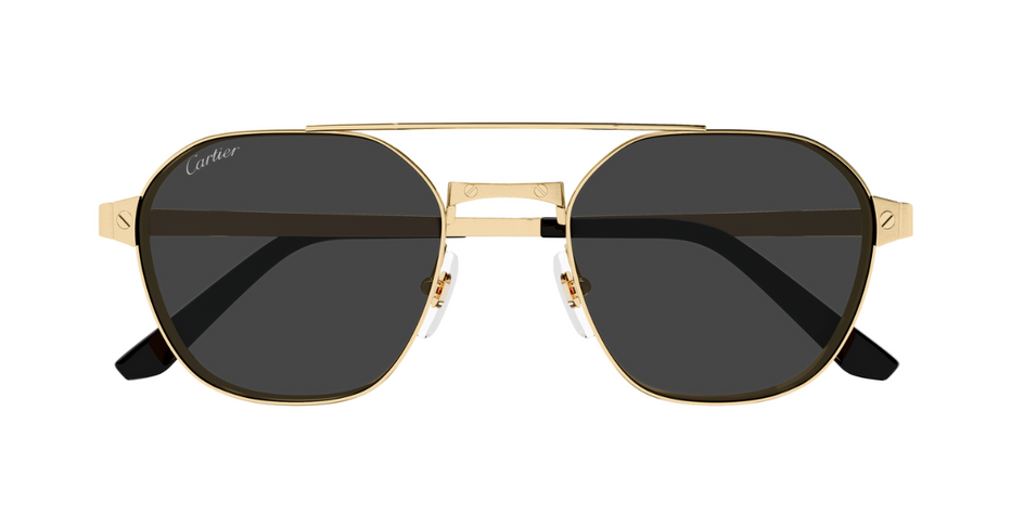 Cartier CT0571S 001 Luxury sunglasses in gold with smoke lenses