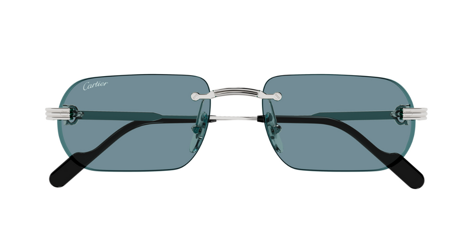 Cartier CT0577S 006 Luxury frameless sunglasses in silver