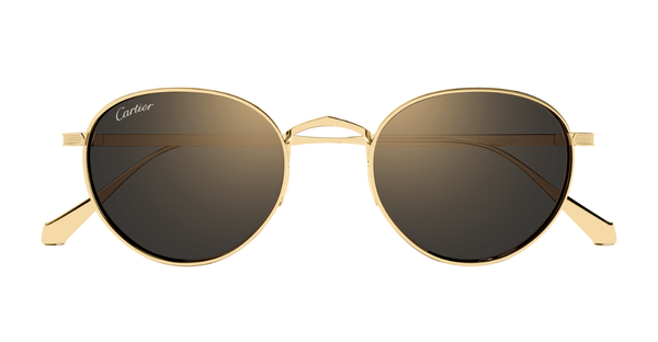 Cartier CT0626S | 002 Luxury sunglasses in gold with grey lenses