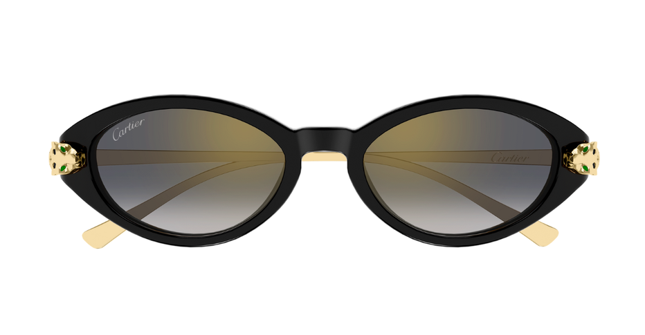 Cartier CT0634S | 001 Luxury sunglasses in black and gold  display picture 3