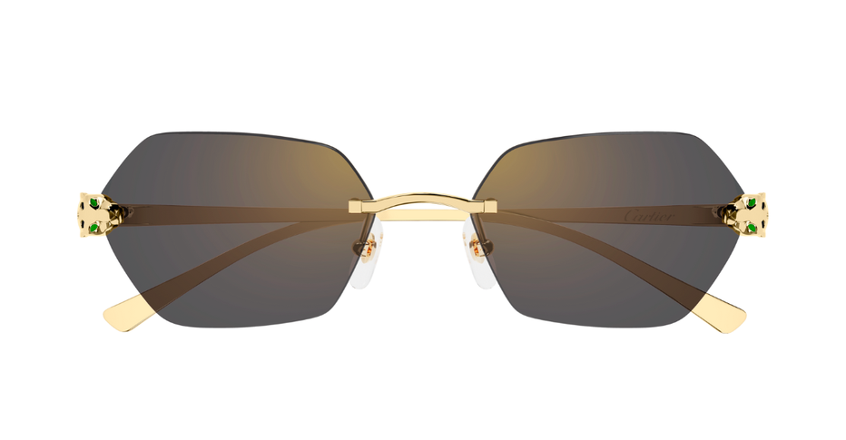 Cartier CT0636S 001 Luxury sunglasses in gold with grey lenses