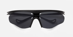 disctrict vision ashima black Sportbrille in schwarz mit grauen Gläser