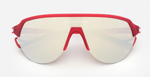 district vision nagata speed blade cradinal sportsonnenbrille in rot mit braunen verspiegelten gläsern