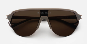 district vision nagata speed blade hazel sportbrille in braun mit braunen gläsern