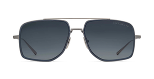 dita artoa.88x antique silver aviator sonnenbrille in silber und blau-grauen acetat mit dunkelblauen verlaufsgläser