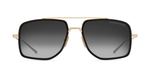 Dita artoa.88x white gold aviator sonnenbrille in gold und schwarz mit grauen gläsern