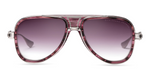 Dita Grand-Decade | Deep Purple Swirl - Silver Front
